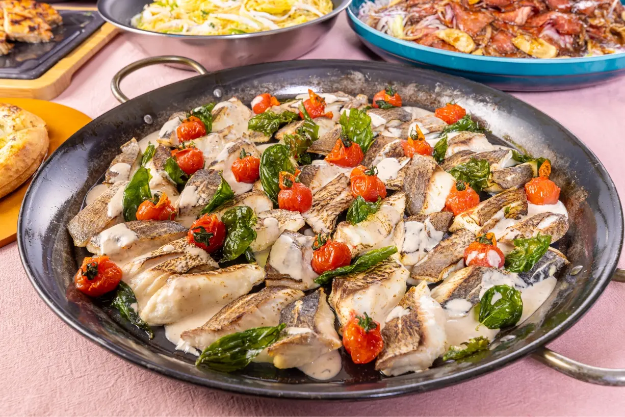 鯛のポワレポルチーニ茸の香り