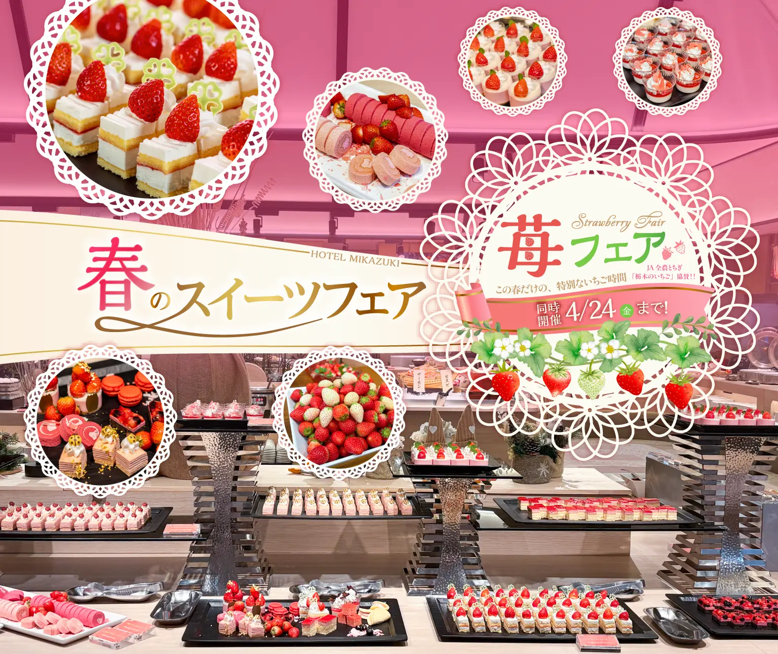 春のスイーツフェア開催！