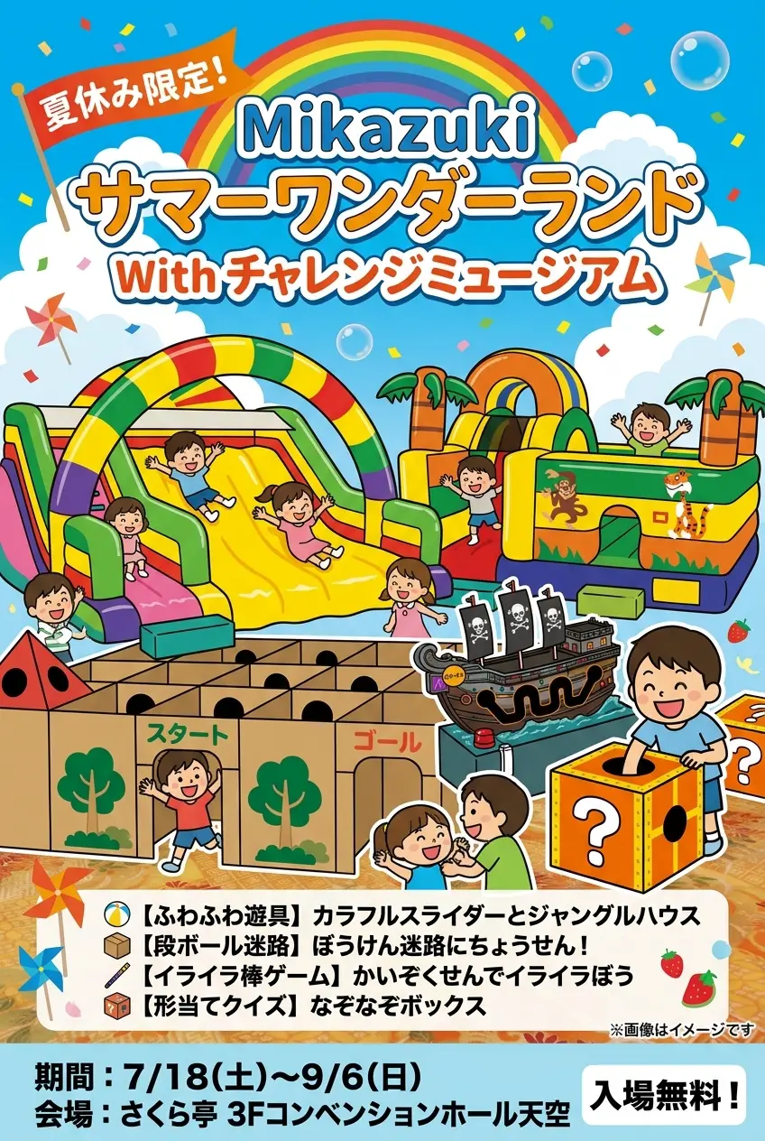 夏休み限定イベント開催🌈 Mikazuki サマーワンダーランド